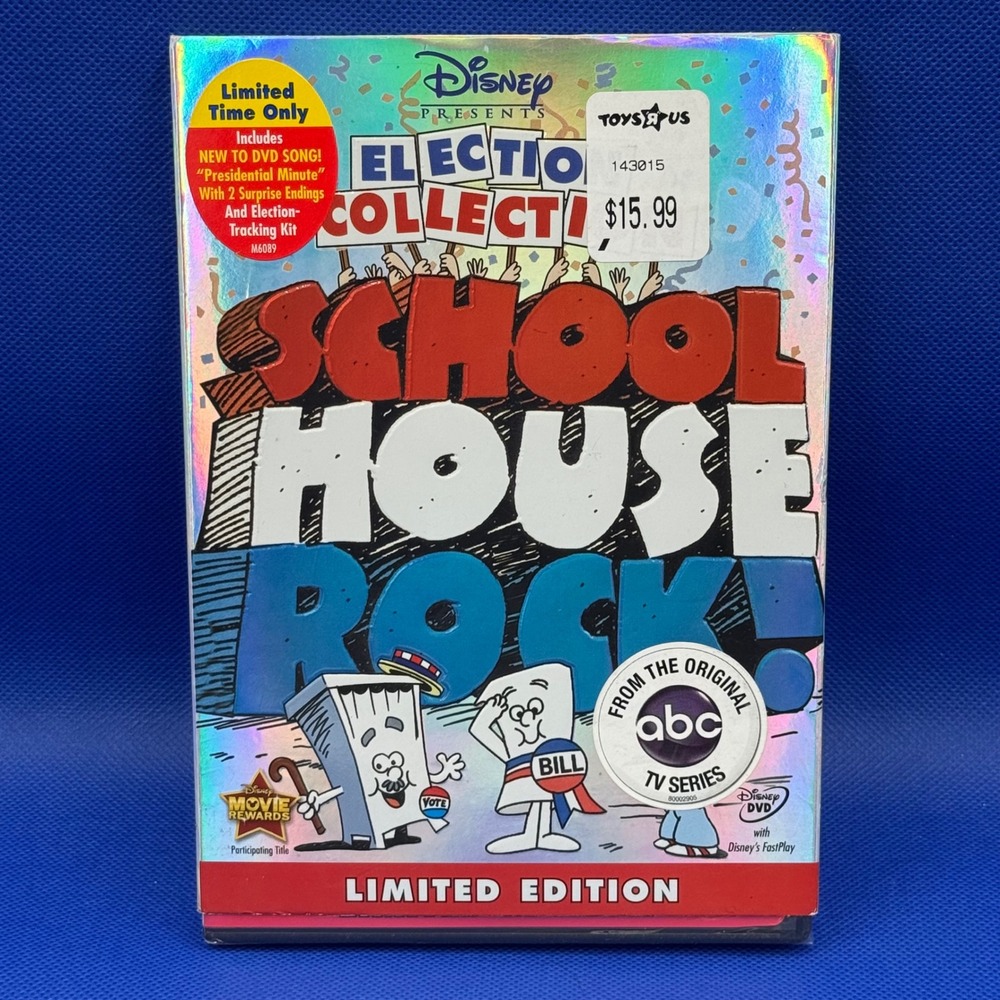 Disney Schoolhouse Rock DVD Election Collection Limited Edition 2008 New Retro